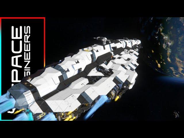 The Typhoon Class Guided Missile Cruiser!  - Space Engineers