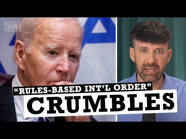 U.S.' "rules based order" up in flames as Biden backs Netanyahu over ICC