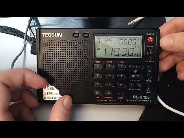 Tecsun PL-310ET - ETM Scan & Learning Stations - Shortwave Radio