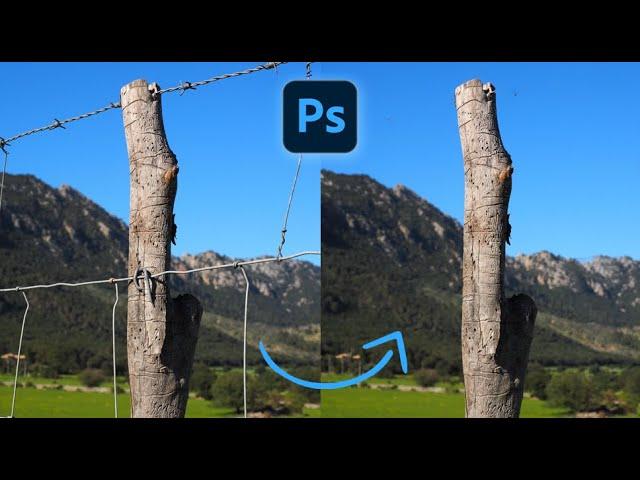 Remove fence - Short Photoshop Tutorial