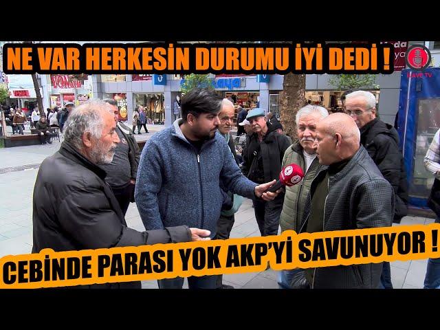 Trajikomik röportaj ! AKP'liler herkesin durumu iyi deyince kavga çıktı ! Rezil olunca gittiler...