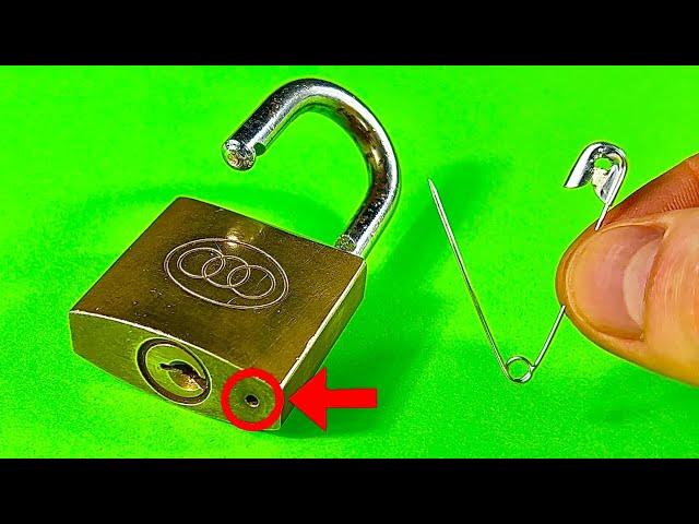 3 ways to open a lock / How to open a lock without key