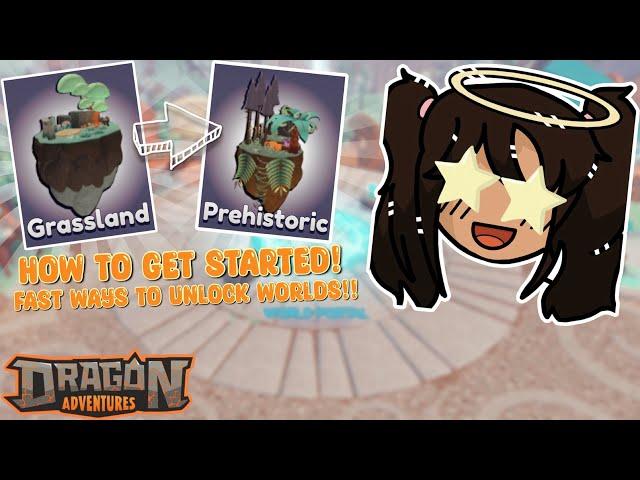 How to Get Started in Dragon Adventures! *FASTEST WAYS TO GET THROUGH WORLDS!!*
