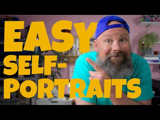 I can't believe this art lesson is this simple... how to paint self-portraits with your class.