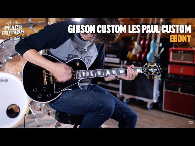 No Talking...Just Tones | Gibson Custom Les Paul Custom w/ Ebony Fingerboard Gloss Ebony