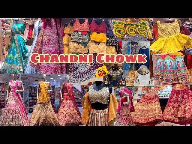 Chandni chowk market Delhi | Bridal lehnga Rs750 Celebrity Outfits, Jewellery etc starting Rs100