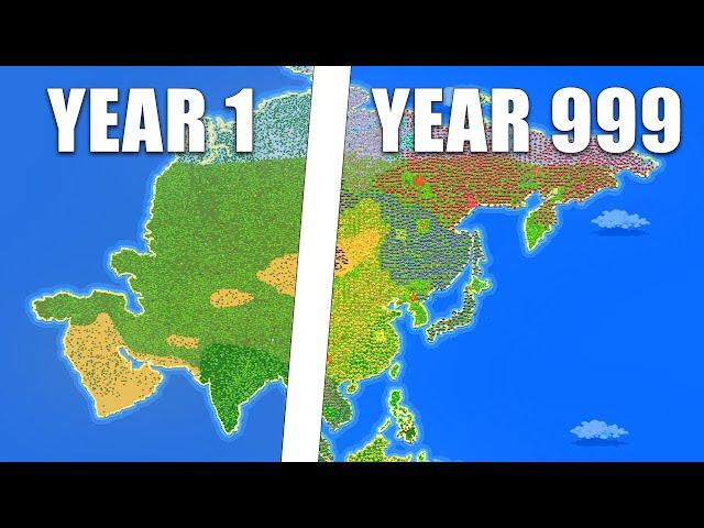 I Made Humans Colonize ASIA For 1,000 Years - Worldbox