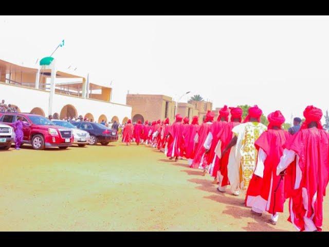 Mai martaba sarkin Gombe Dr Abubakar Shehu Abubakar lll ya shiryawa bakin sa hawan Durba