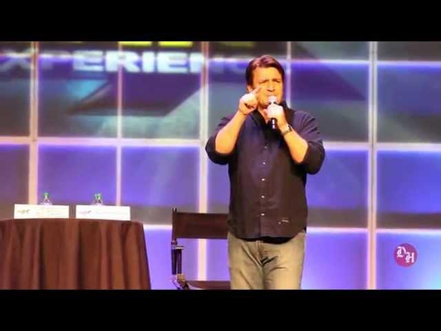 Nathan Fillion entertains at Comic Con FanX