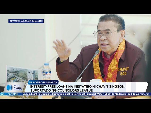 Interest-free loans na inisyatibo ni Chavit Singson, suportado ng councilors league