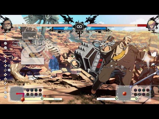 Guilty Gear -Strive- Goldlewis simple combo into max level super