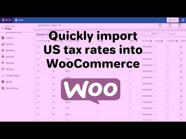 How to Quickly Import US Tax Rates into WooCommerce