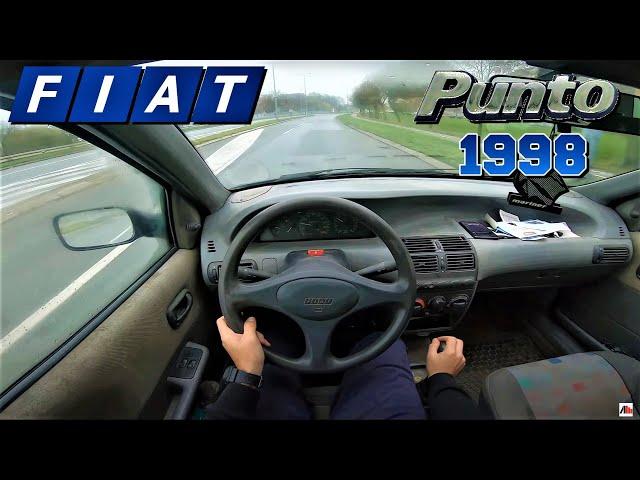 1998 FIAT PUNTO 1.1 54HP POV DRIVING IN THE RAIN