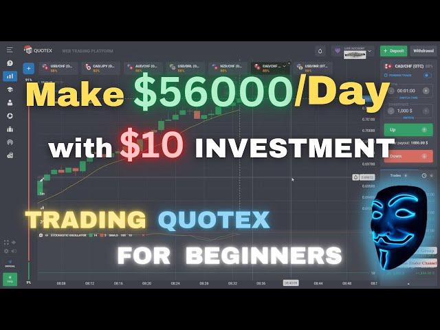 MAKE $56000 PER DAY TRADING QUOTEX | BEST QUOTEX TRADING STRATEGY FOR BEGINNERS |QUOTEX LIVE TRADING