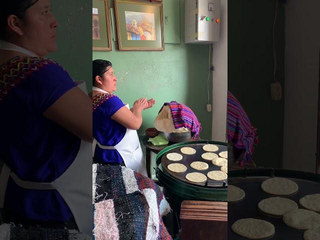 only way to eat Tortillas is fresh off the griddle #traveladventures #tortillasdemaiz #guatemala