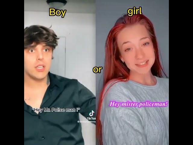 hey mr policeman trend boy vs girl