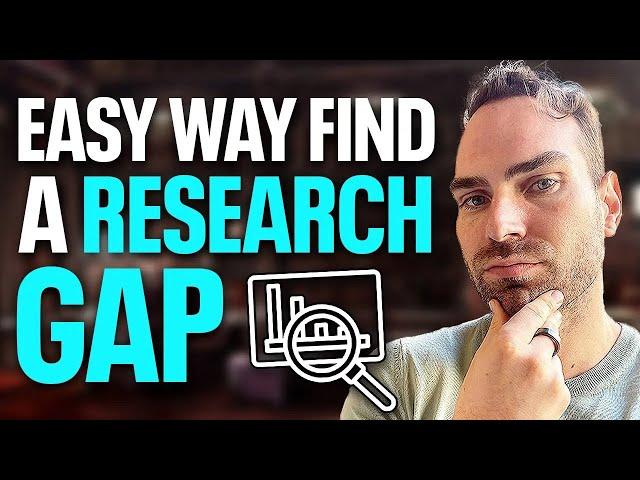 How To Identify a RESEARCH GAP Easily (Prof. David Stuckler)