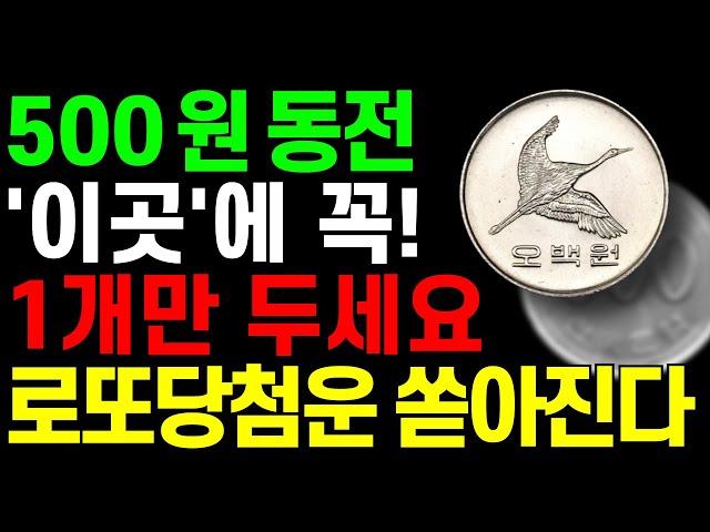 500원 동전 ‘이곳’에 두면 돈복이 폭발합니다! 재물운 쏟아지는 비밀 위치 공개!