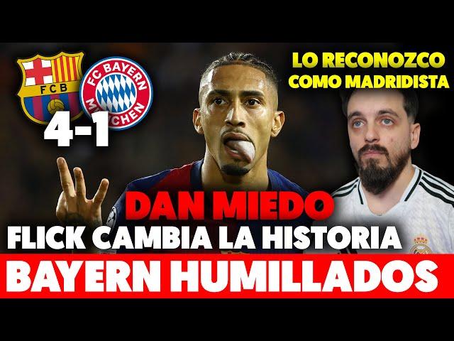 ME RINDO ante ESTE BARÇA... GOLEADA al BAYERN 4-1 y SIEMBRA el MIEDO en el CLÁSICO · Lo de RAPHINHA