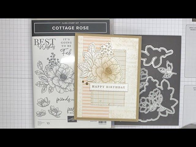 Stampin’ Up! Cottage Rose Birthday Card Tutorial