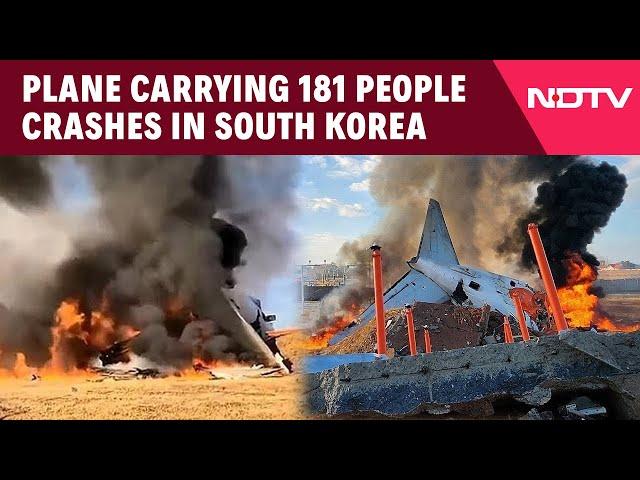 South Korea Plane Crash | Plane With 181 People Veers Off Runway, Crashes In South Korea, 28 Dead