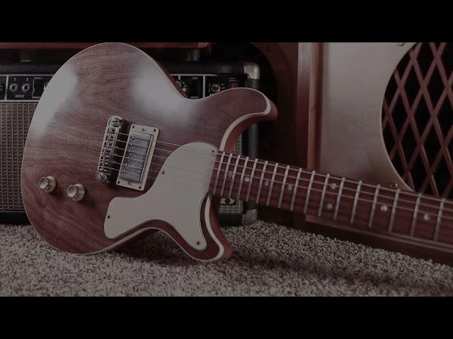 Walnut Top Les Paul Double Cut Junior Copy - Demo