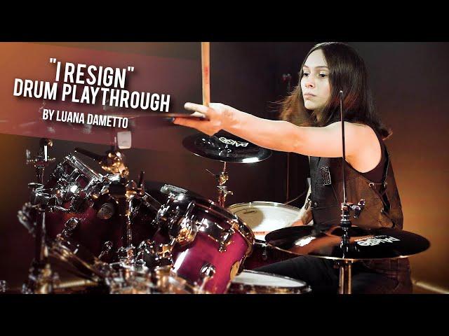 CRYPTA   'I Resign' Drum Playthrough by Luana Dametto