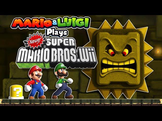 Mario Plays: NEWER SUPER MARIO BROS WII ft. Luigi