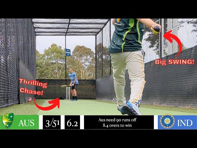 *Tape Ball* TEST MATCH | AUS vs IND | Thrilling Chase!