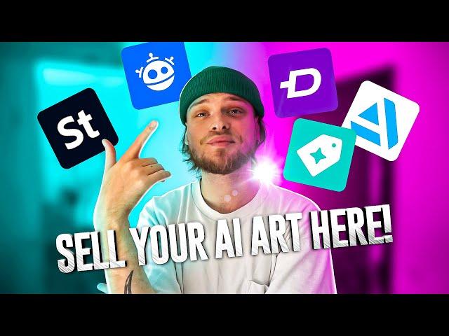 Top 5 Platforms Where To Sell AI Art NOW! #2