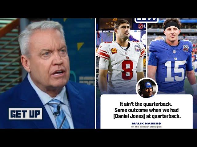 GET UP | Rex Ryan reacts to Malik Nabers calls New York Giants effort "soft" amid 6th straight loss