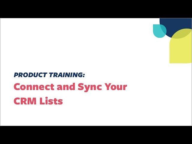 CRM List Management & Segmentation | Act-On Product Training