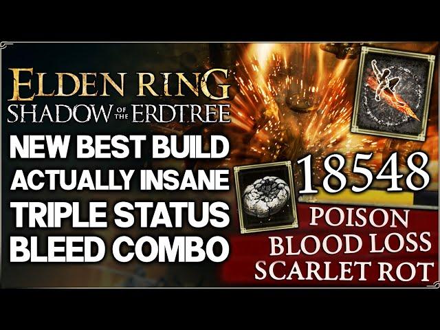 Shadow of the Erdtree - New INFINITE Status Combo BREAKS Bosses - Best Build Guide - Elden Ring DLC!