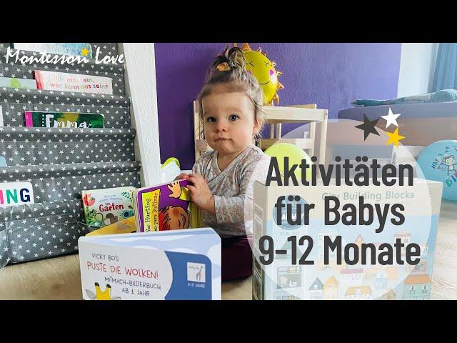 Aktivitäten für Babys 9-12 Monate