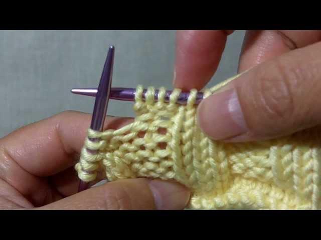 How to knit Pfb aka P1 f&b - Increasing 1 stitch