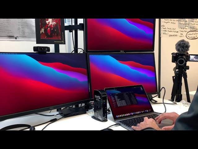 Connecting 2021 MacBook pro M1 chip to multiple monitors | Plugable Triple Display Docking Station