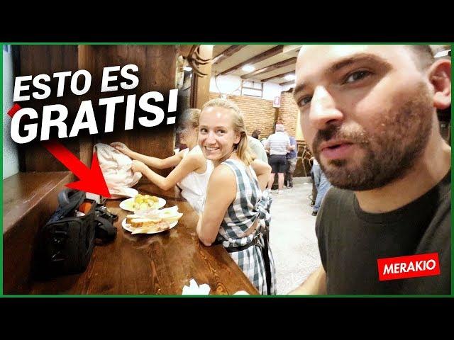 EN ESTE BAR LA COMIDA ES GRATIS!!!! - MADRID