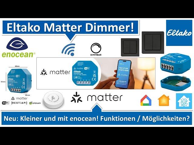 Neu: Eltako Matter Dimmer (B:64) mit Enocean, so klein und gut! [EUD64NPN-IPM]