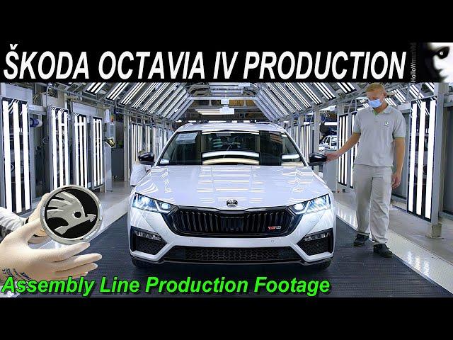  ŠKODA OCTAVIA 4 Production | Produktion Assembly Line Plant Footage Octavia RS iV Estate Limousine