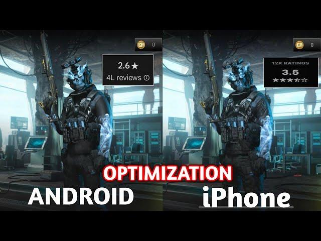 Warzone mobile huge optimization gap between android vs ios (high end android devices vs iPhone)wzm