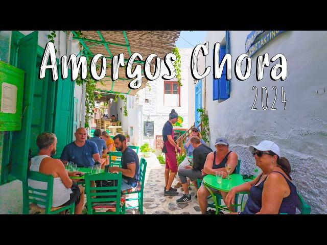 Amorgos Greece, Chora, easily could replace SANTORINI & MYKONOS combined, walking tour 4k, drone