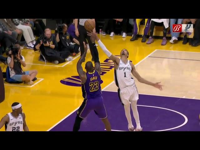 Victor Wembanyama Insane Block on lebron James | Block of the year 