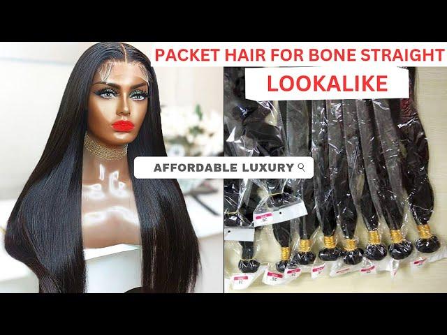 Revealing BEST Packet Hairs For Bone Straight Lookalike #bonestraighthair #straighthair