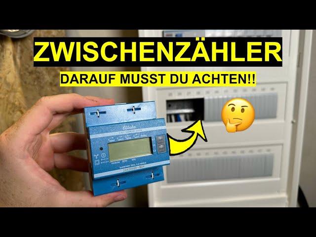 Zwischenzähler anschließen einfach erklärt - Elektro Zähler nachrüsten Wallbox - Eltako DSZ15DZMOD