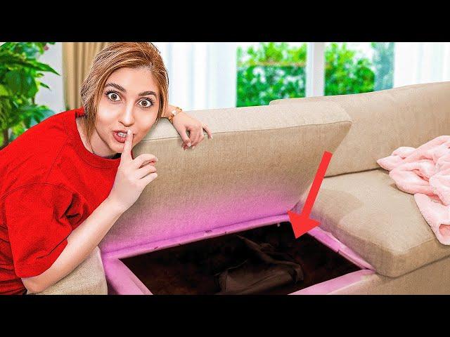 I Built a SECRET Room in My Couch!