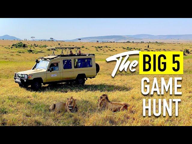 Masai Mara Safari Kenya Guide Day 2 | THE BIG 5 GAME HUNT | MUST WATCH