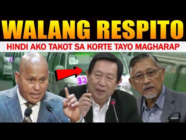 Sagot ni Sen Bato kay Cong Acop at Cong Abante Sasampalin ng Kahihiyan sa Hearing si Duterte