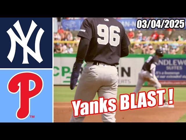 Yankees vs Philles [Innings 1st&2nd] Game Highlights (03/04/2025) | MLB Highlights 2025