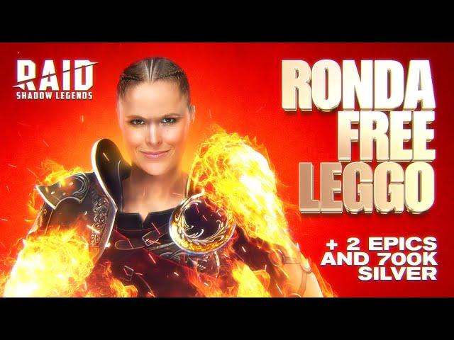 Ronda Rousey NEW Raid Shadow Legends FREE Legendary  BONUSES for EVERYONE 