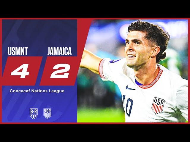 USMNT advance to Concacaf Nations League semifinals in style | USA 4-2 Jamaica | Official Highlights